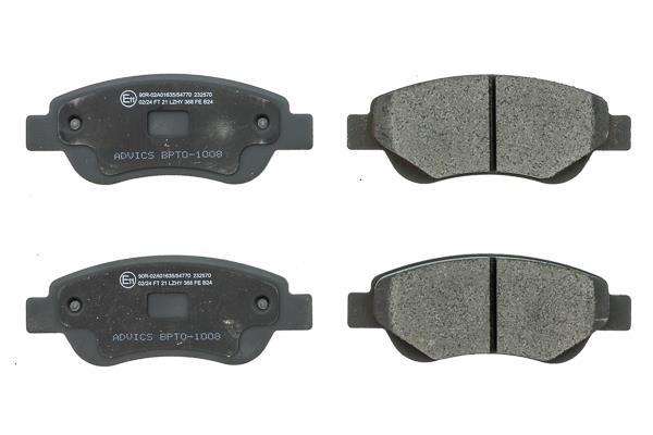 Jeu de 4 plaquettes de frein AISIN ref. BPTO-1008